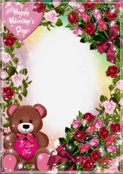 Gratis kort och ramar på Alla hjärtans dag med ditt foto