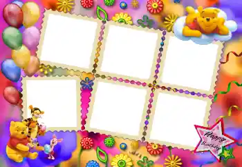 Inskriptionen på ramen: Happy Birthday