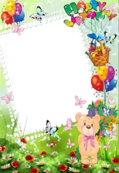 Inskriptionen på ramen: Grattis Med födelsedag!