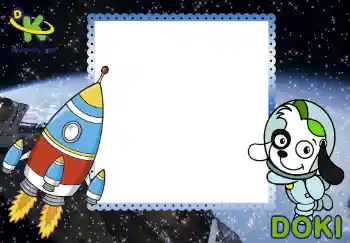 Inskriptionen på ramen: Doki Inskriptionen på ramen: Doki