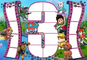 Inskriptionen på ramen: PAW Patrol Inskriptionen på ramen: PAW Patrol
