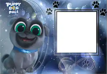 Inskriptionen på ramen: Puppy Dog Pals Inskriptionen på ramen: Puppy Dog Pals