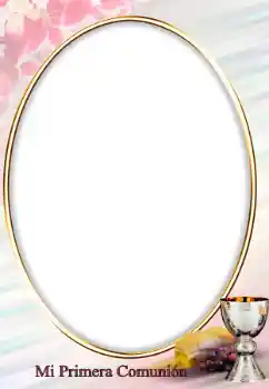 Inskriptionen på ramen: First communion Inskriptionen på ramen: First communion