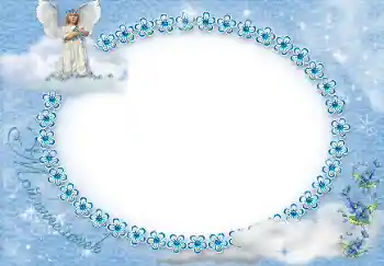 Inskriptionen på ramen: My angel