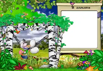 Inskriptionen på ramen: В гамаке. Inskriptionen på ramen: В гамаке.