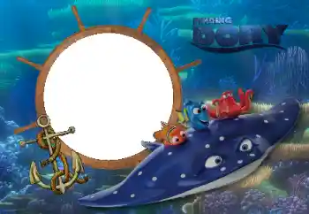 Inskriptionen på ramen: Finding Dory