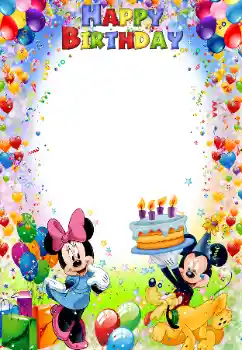 Inskriptionen på ramen: Happy Birthday! Inskriptionen på ramen: Happy Birthday!