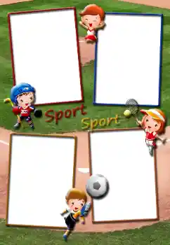 Inskriptionen på ramen: Sport