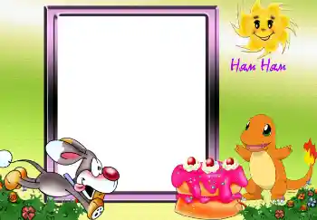 Inskriptionen på ramen: Ням Ням.