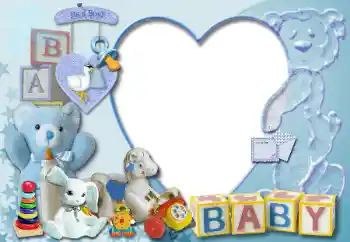 Inskriptionen på ramen: It's a boy! BABY