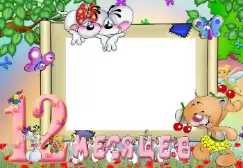 Inskriptionen på ramen: 12 månader