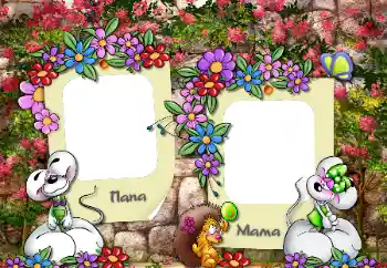 Inskriptionen på ramen: Pappa. Mamma. Inskriptionen på ramen: Pappa. Mamma.