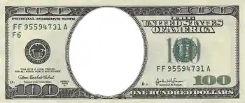 Inskriptionen på ramen: 100 долларов Inskriptionen på ramen: 100 долларов