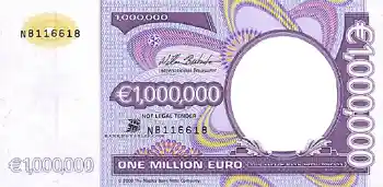 Inskriptionen på ramen: Миллион евро. Inskriptionen på ramen: Миллион евро.