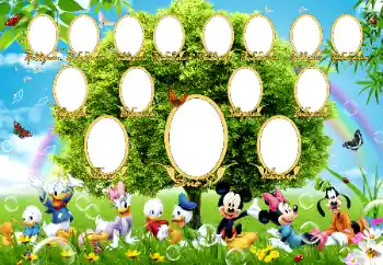 Inskriptionen på ramen: I am. Father. Mother. Grandmother. Grandfather. Great-grandparents.