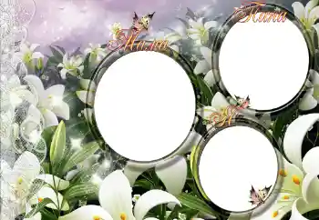 Inskriptionen på ramen: My family