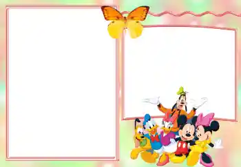 Inskriptionen på ramen: Inbjudan till födelsedagen! Inskriptionen på ramen: Inbjudan till födelsedagen!