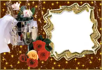 Inskriptionen på ramen: Bröllopinbjudan Inskriptionen på ramen: Bröllopinbjudan