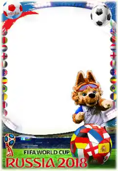 Inskriptionen på ramen: FIFA WORLD CUP 2018 Inskriptionen på ramen: FIFA WORLD CUP 2018