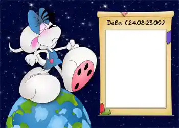 Inskriptionen på ramen: Дева.