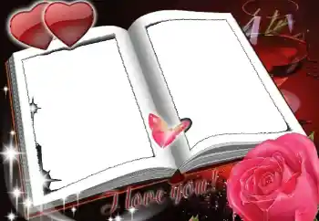 Inskriptionen på ramen: I love you Inskriptionen på ramen: I love you