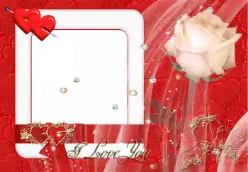 Inskriptionen på ramen: I love you Inskriptionen på ramen: I love you