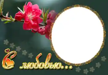 Inskriptionen på ramen: С любовью...