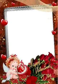 Inskriptionen på ramen: Glad Alla hjärtans dag!