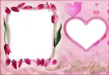 Inskriptionen på ramen: I love you! Inskriptionen på ramen: I love you!