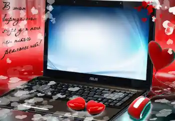 Inskriptionen på ramen: В этом виртуальном мире для меня нет никого реальнее тебя! Inskriptionen på ramen: В этом виртуальном мире для меня нет никого реальнее тебя!