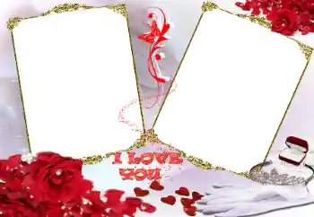 Inskriptionen på ramen: I love you Inskriptionen på ramen: I love you