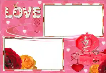 Inskriptionen på ramen: LOVE Inskriptionen på ramen: LOVE