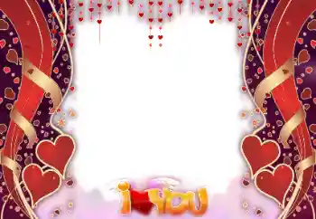 Inskriptionen på ramen: I love you Inskriptionen på ramen: I love you