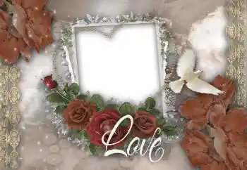 Inskriptionen på ramen: Love Inskriptionen på ramen: Love