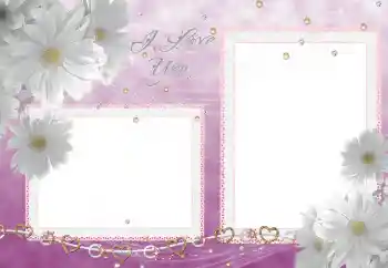 Inskriptionen på ramen: I love you Inskriptionen på ramen: I love you