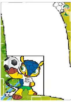 Inskriptionen på ramen: Brasil 2014