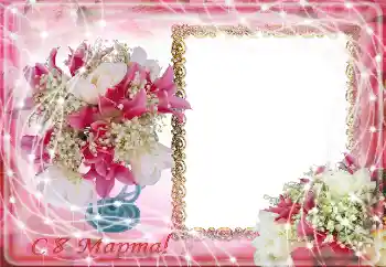 Inskriptionen på ramen: 8 mars