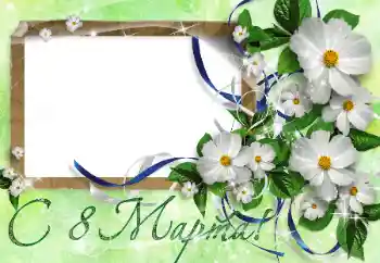 Inskriptionen på ramen: 8 mars