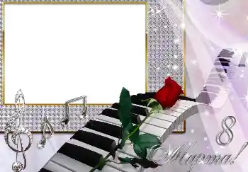 Inskriptionen på ramen: 8 mars