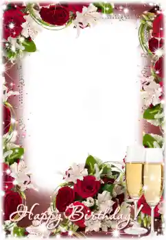 Inskriptionen på ramen: Grattis Med födelsedag! Inskriptionen på ramen: Grattis Med födelsedag!