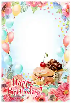 Inskriptionen på ramen: Grattis Med födelsedag! Inskriptionen på ramen: Grattis Med födelsedag!