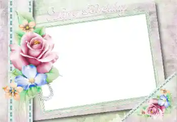 Inskriptionen på ramen: Grattis Med födelsedag! Inskriptionen på ramen: Grattis Med födelsedag!