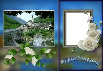 Inskriptionen på ramen: Grattis Med födelsedag!