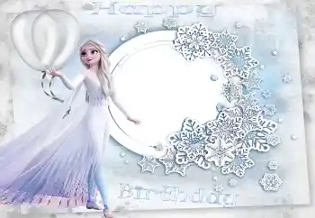 Inskriptionen på ramen: Grattis Med födelsedag!