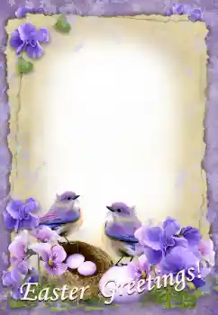 Inskriptionen på ramen: Glad Påsk!