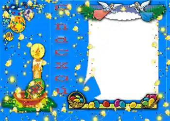 Inskriptionen på ramen: Glad Påsk!