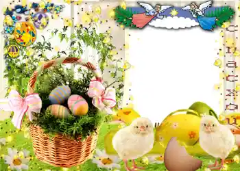 Inskriptionen på ramen: Glad Påsk!