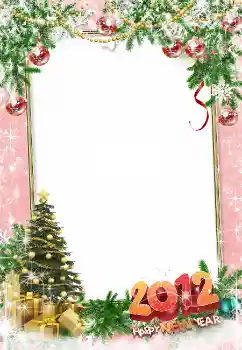 Inskriptionen på ramen: Happy New Year!