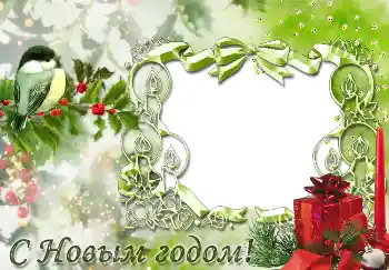 Inskriptionen på ramen: Gott Nytt År!