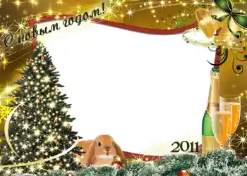 Inskriptionen på ramen: Gott Nytt År!